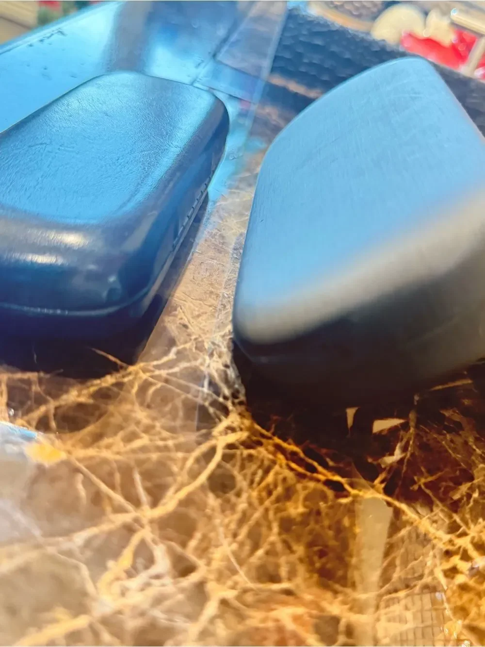 Two Black Eyeglass Cases - Sleek Hard Shell and Leather Finish